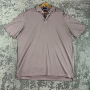 Stitch Golf Polo Shirt Men's Size XL Grey Striped Performance Stretch